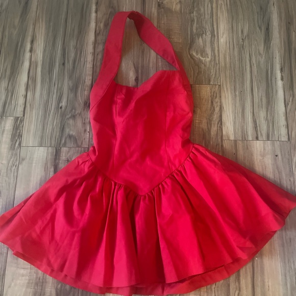 Red skater dress - Picture 1 of 2
